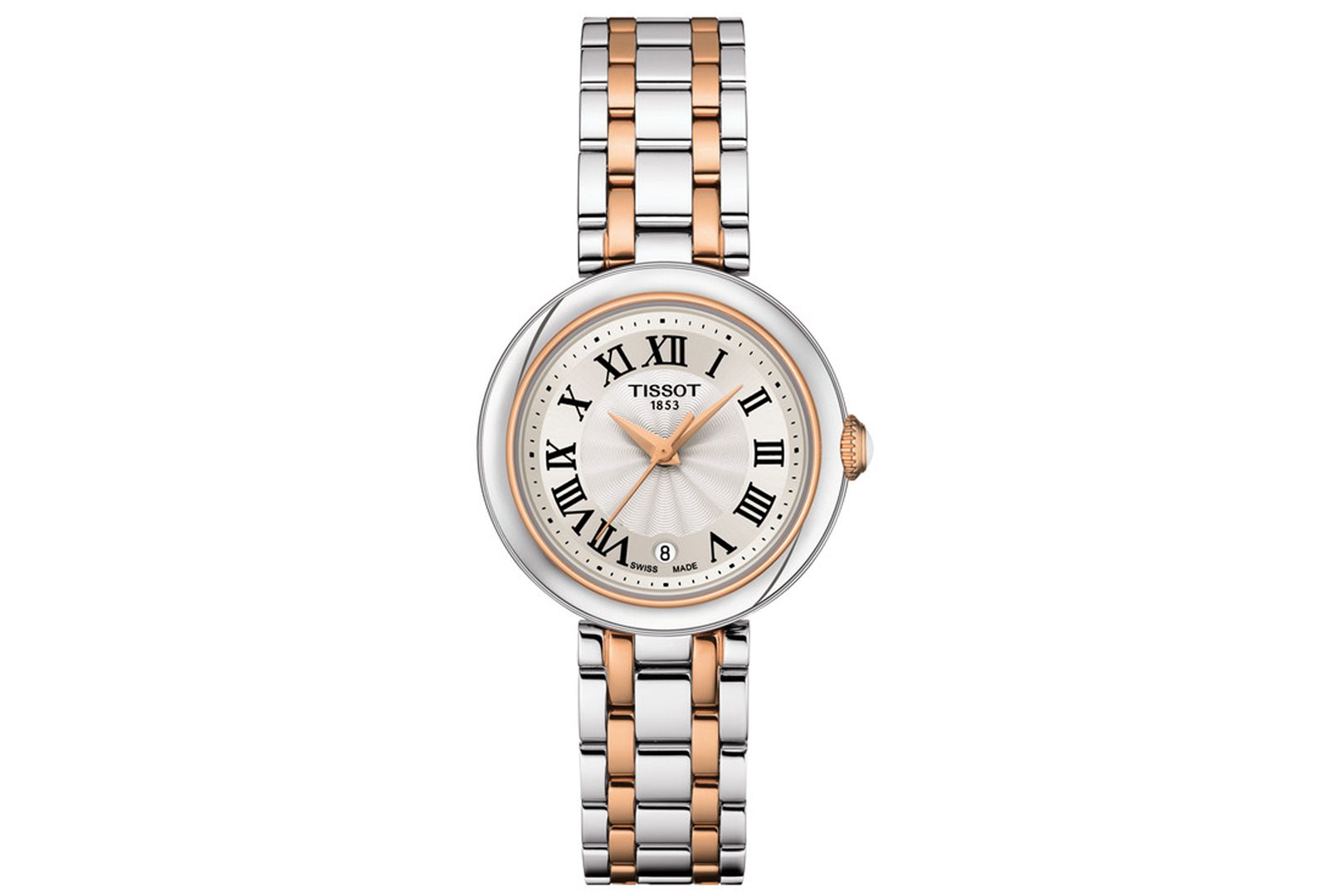 Женские швейцарские часы Tissot Bellissima Two-Tone со стальным браслетом 26mm