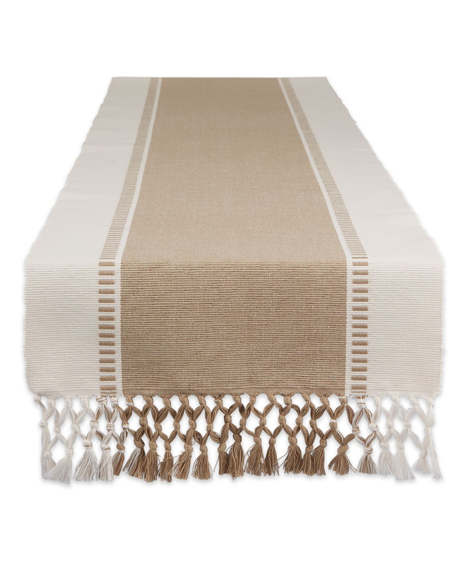 Design Imports Dobby Stripe Table Runner, 13" x 108"