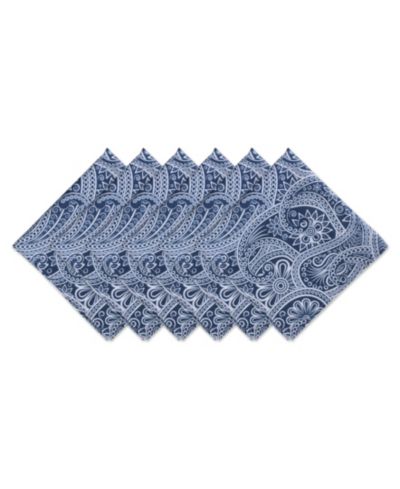 Design Imports набор салфеток для улицы Paisley Print, 6 шт.