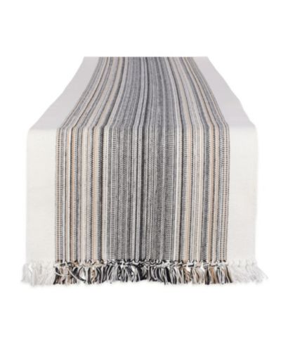 Декоративная дорожка на стол Design Imports с бахромой, 14" x 72"