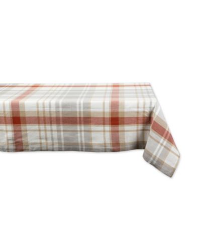 Скатерть Design Imports Thanksgiving Cozy Picnic Plaid 52" x 52"