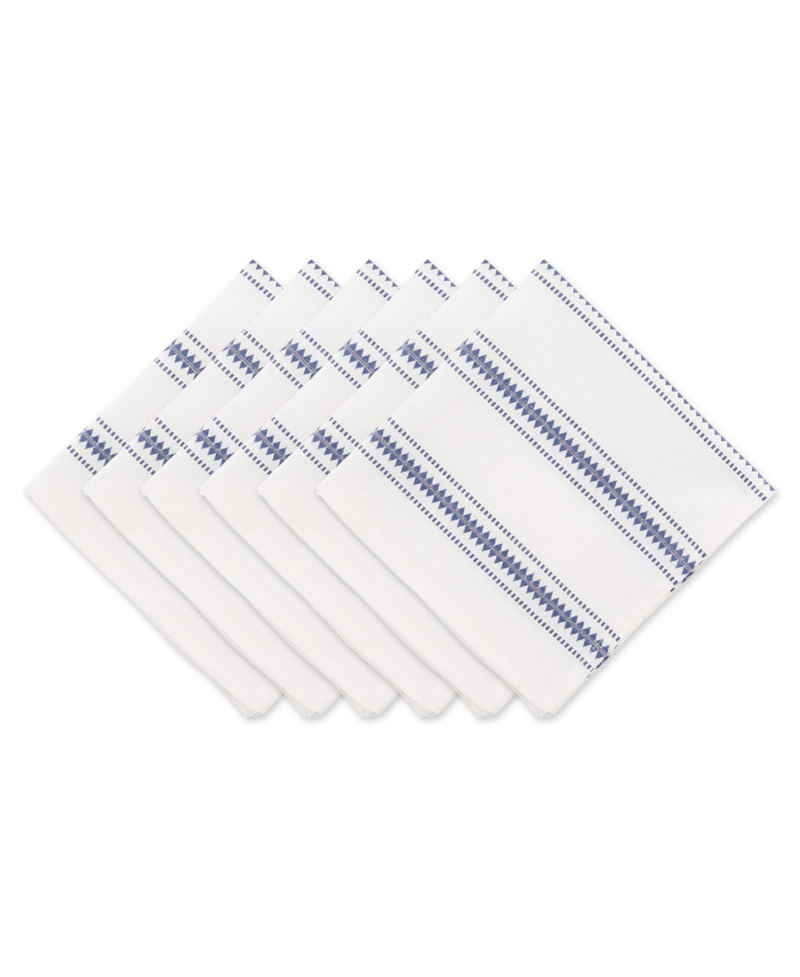Design Imports Zig Dobby Stripe Napkin, Set of 6