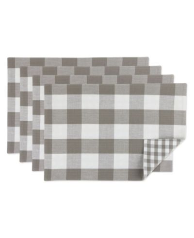 Design Imports двусторонние салфетки для стола Gingham - Buffalo Check