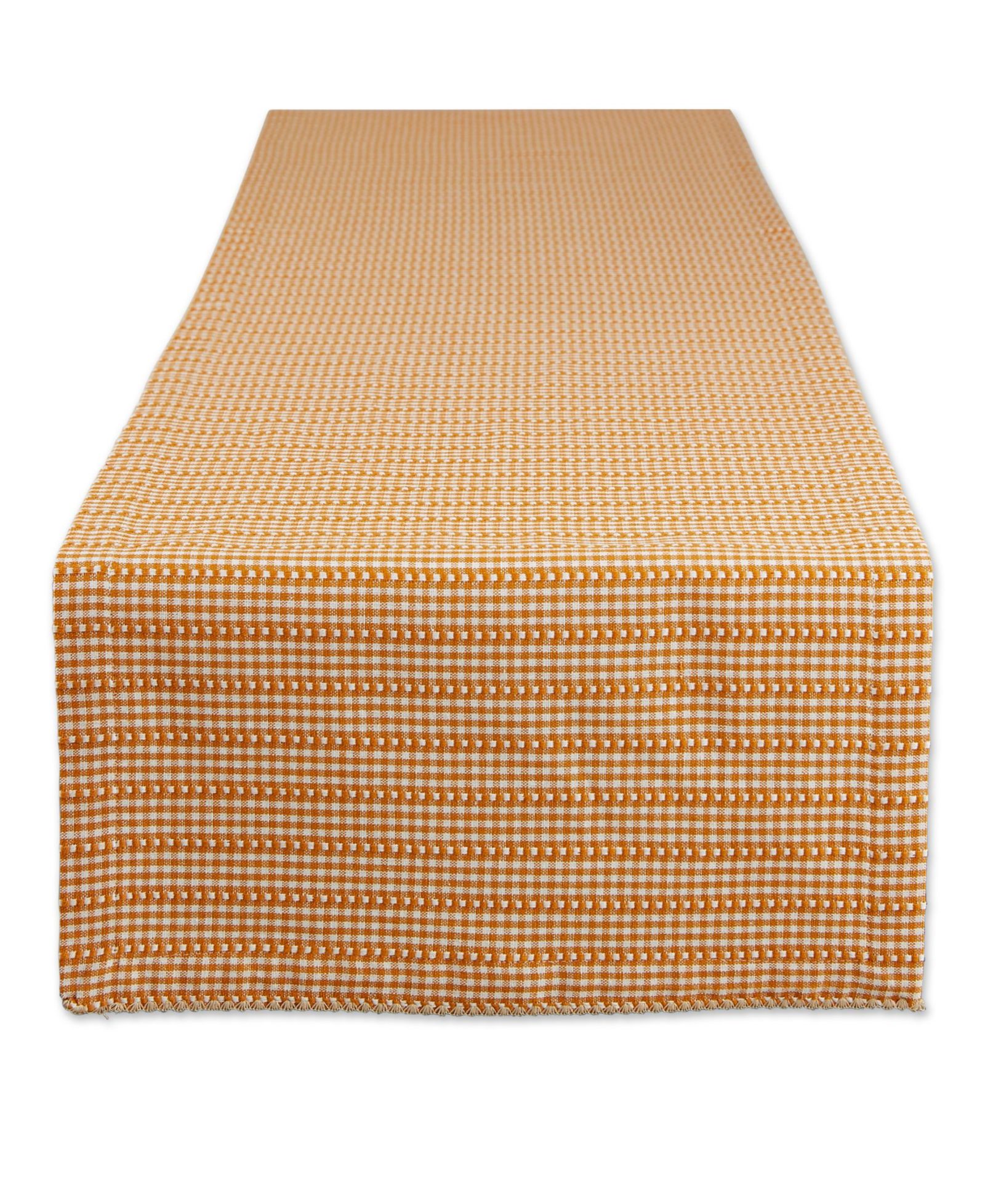 Design Imports Farmhouse Gingham Table Runner