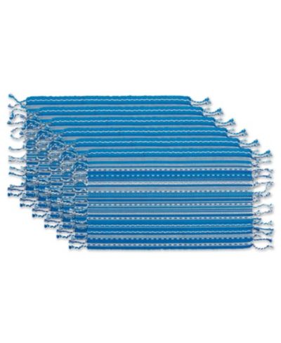 Салфетки для сервировки Design Imports Stripe with Fringe 6 шт