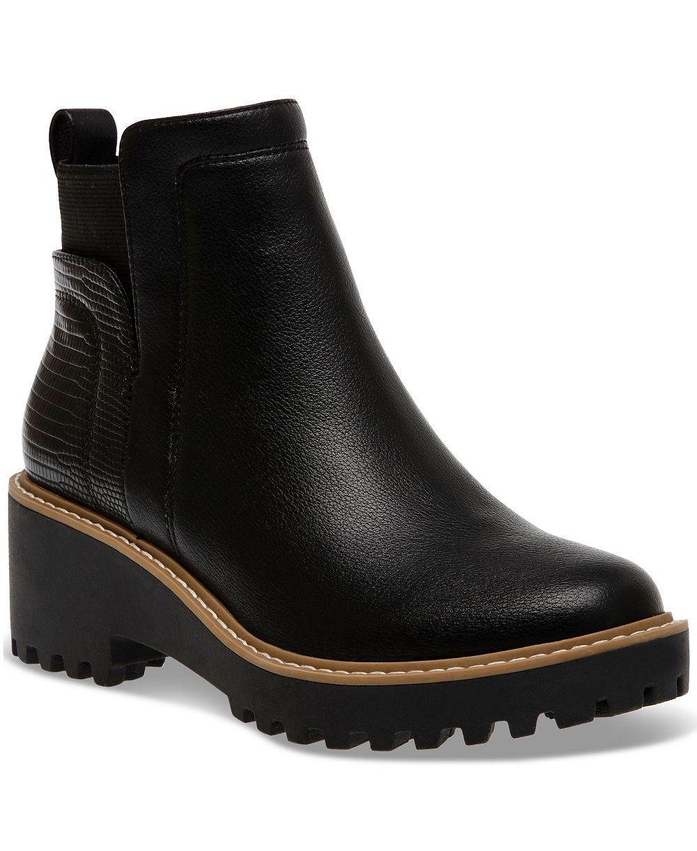 DV Dolce Vita Women's Rielle Chelsea Lug Sole Booties