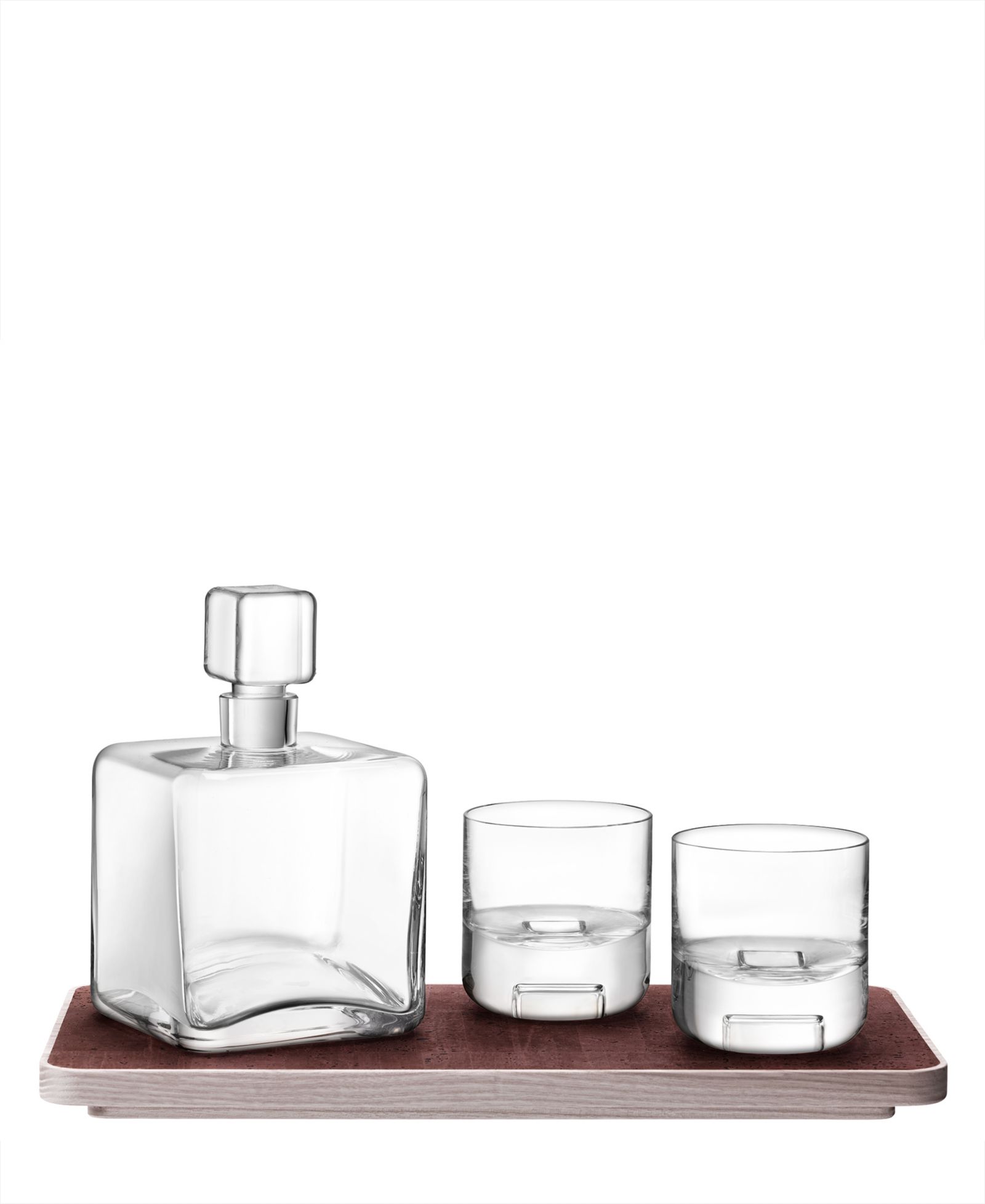 Набор для виски LSA International Cask с подносом из пробки, 34oz