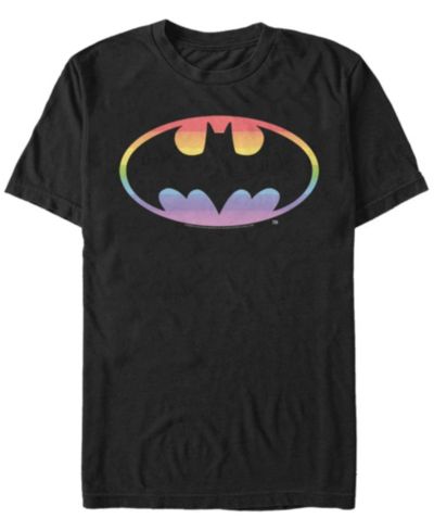 Мужская футболка с коротким рукавом Batman Rainbow Bat Symbol, Fifth Sun