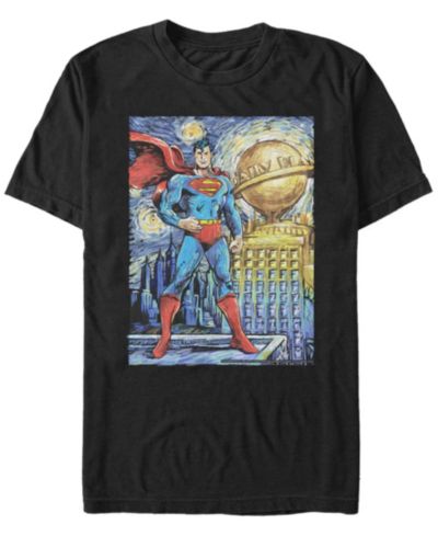 Мужская футболка Superman Starry Night с коротким рукавом