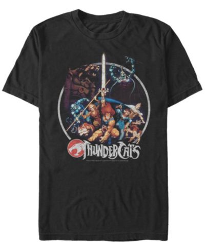 Men's Thundercats Thundercats Vintage-Inspired Circle Poster Short Sleeve T-shirt