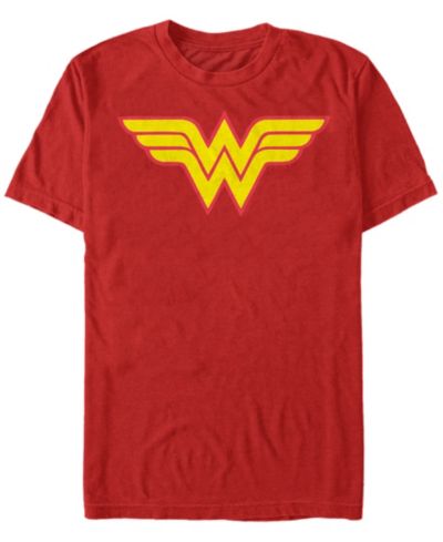 Мужская футболка Wonder Woman с логотипом, короткий рукав