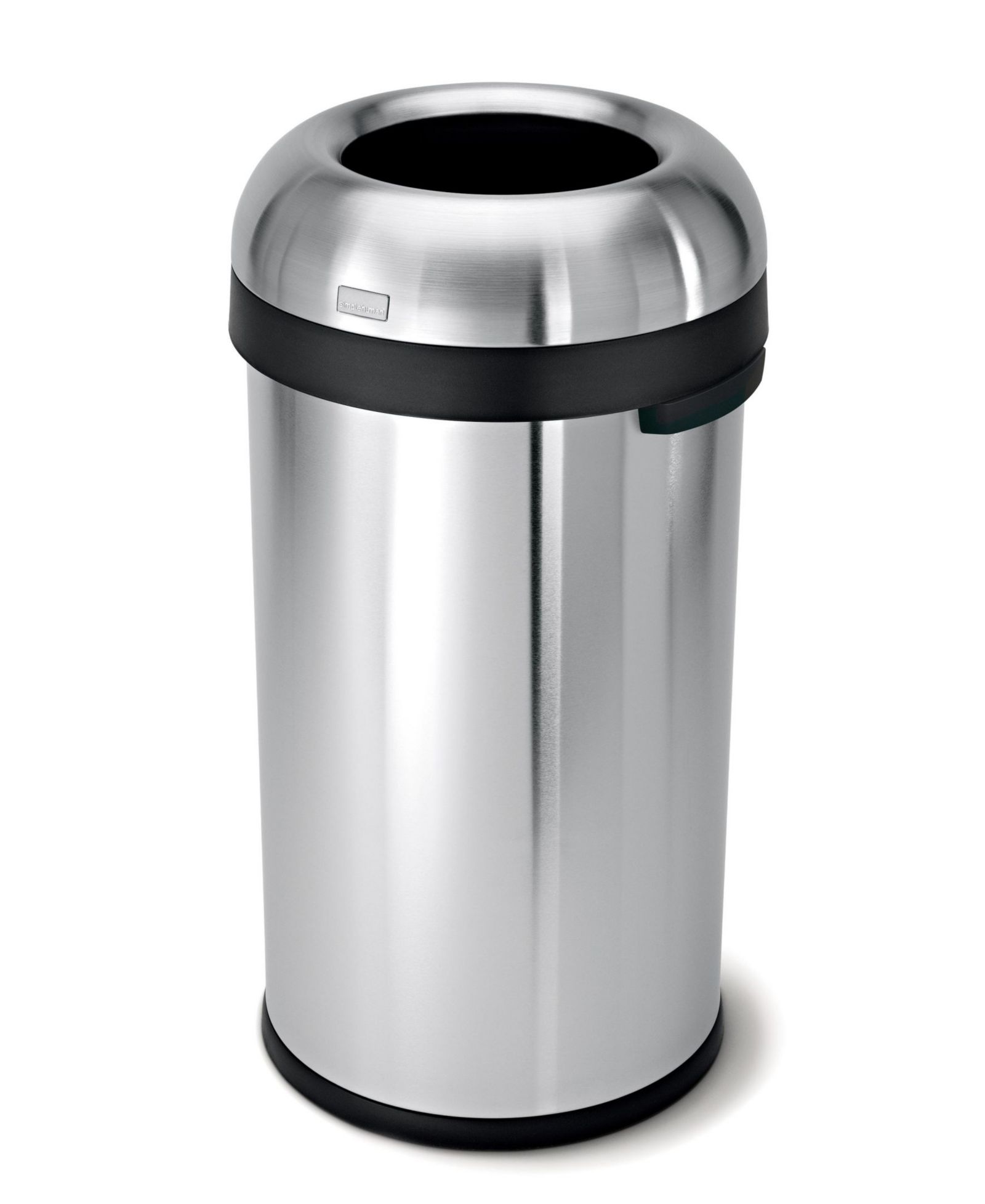 Simplehuman 60L Round Bullet Open Top Commercial Trash Can