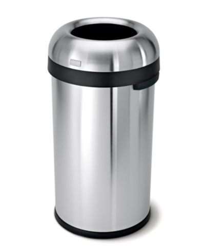 Simplehuman Круглая мусорная корзина Open Top Commercial 60L