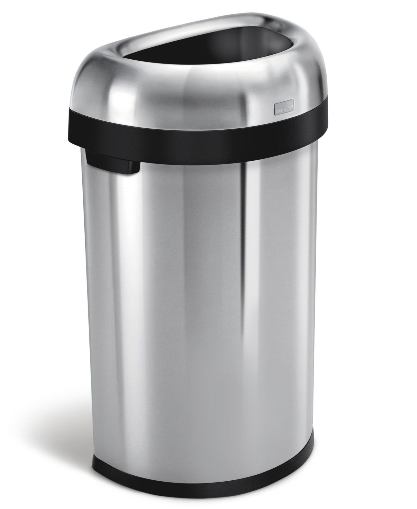Simplehuman 60 Liter Semi Round Open Top Commercial Trash Can
