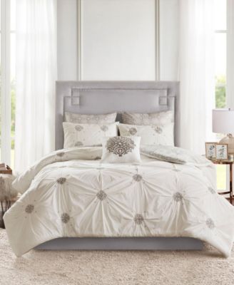 Madison Park Malia Embroidered 6-Pc. Comforter Set, Full/Queen