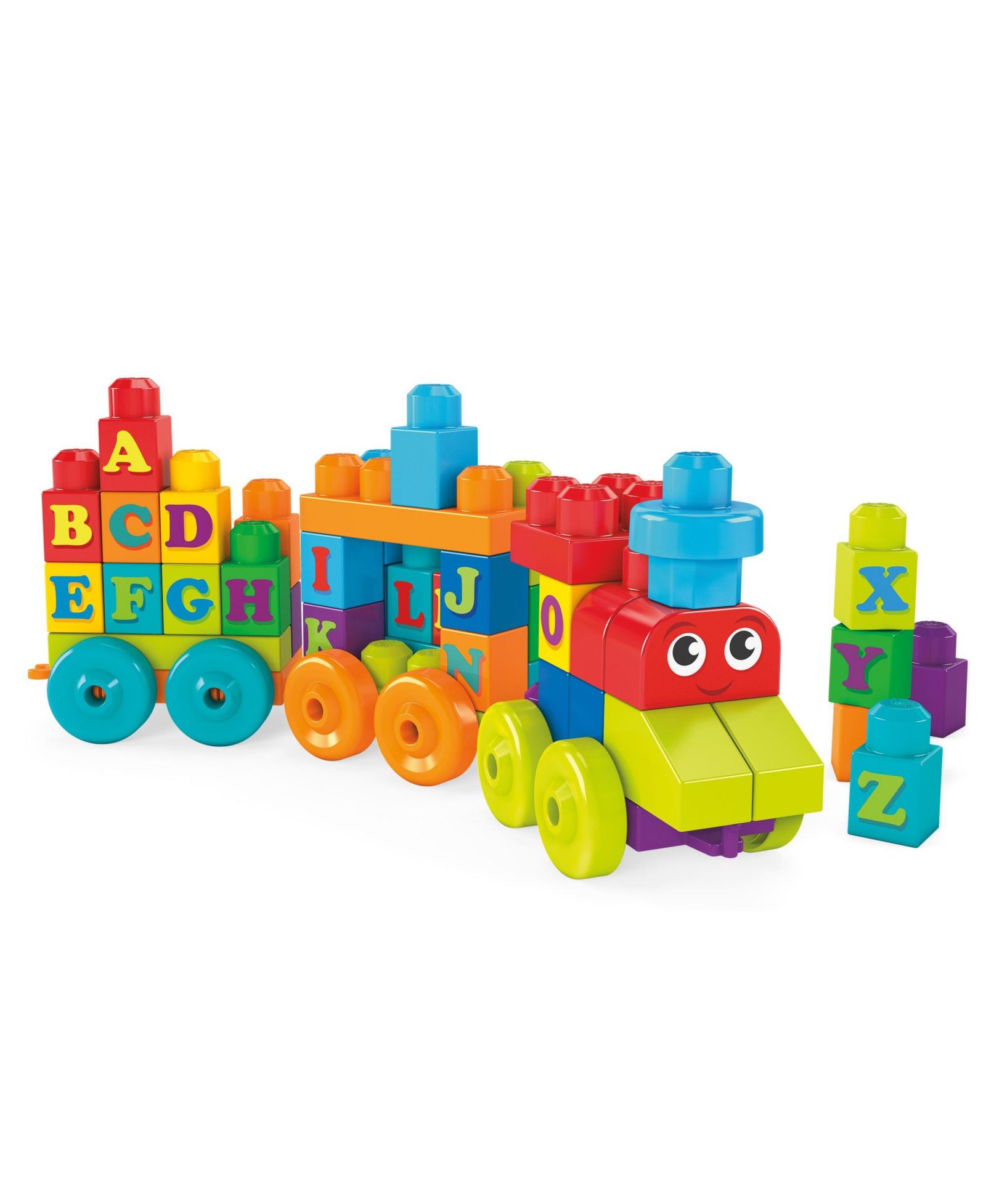 Mega Bloks обучающий поезд ABC Building Basics