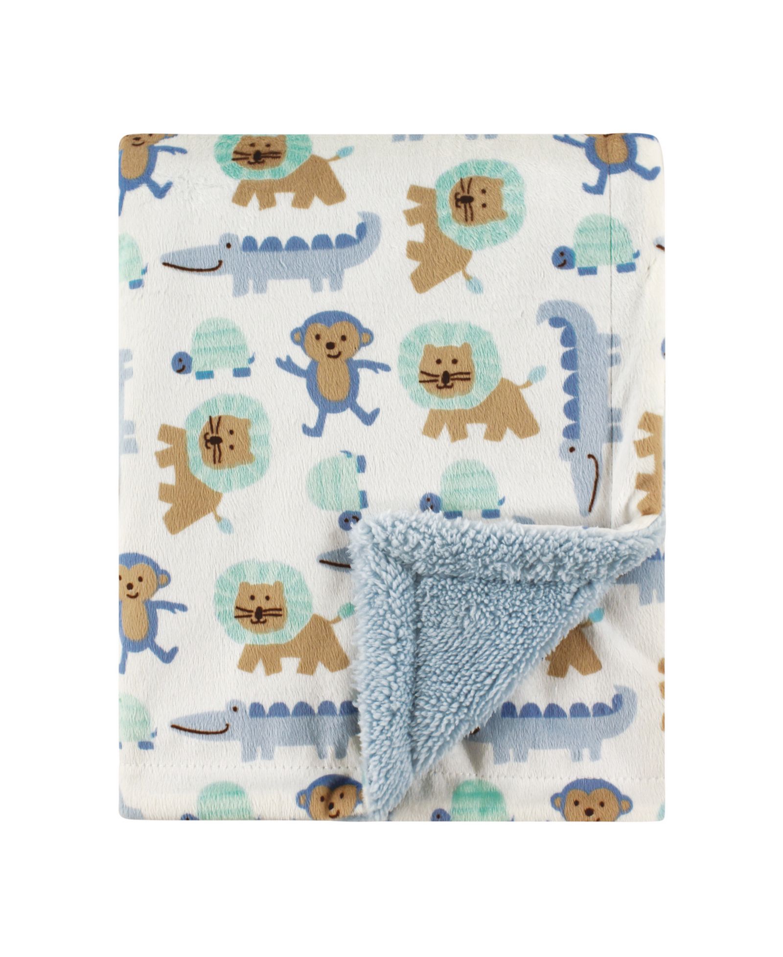 Luvable Friends Boys Faux Mink Front & Sherpa Backing
