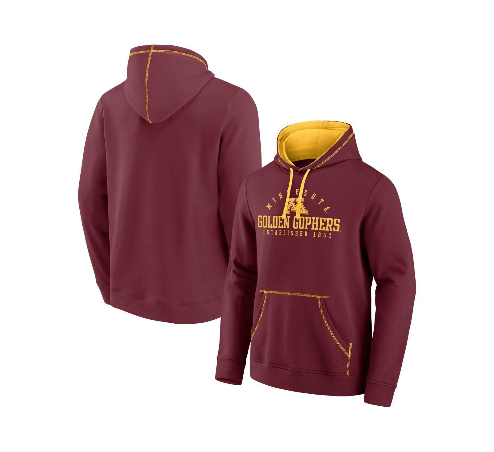 Худи Fanatics Men's Maroon Minnesota Golden Gophers Toppler Fleece Pullover