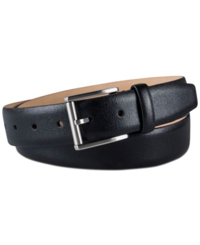 Мужской ремень Calvin Klein Textured Leather Roller Bar Buckle