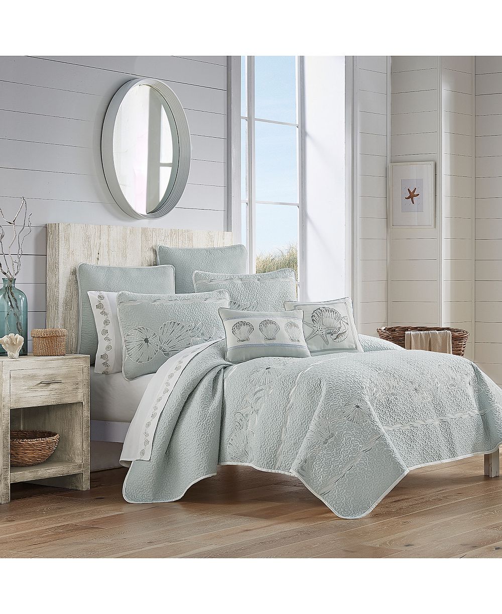 Комплект постельного белья Royal Court Water's Edge, 3-Pc. Quilt Set, Full/Queen