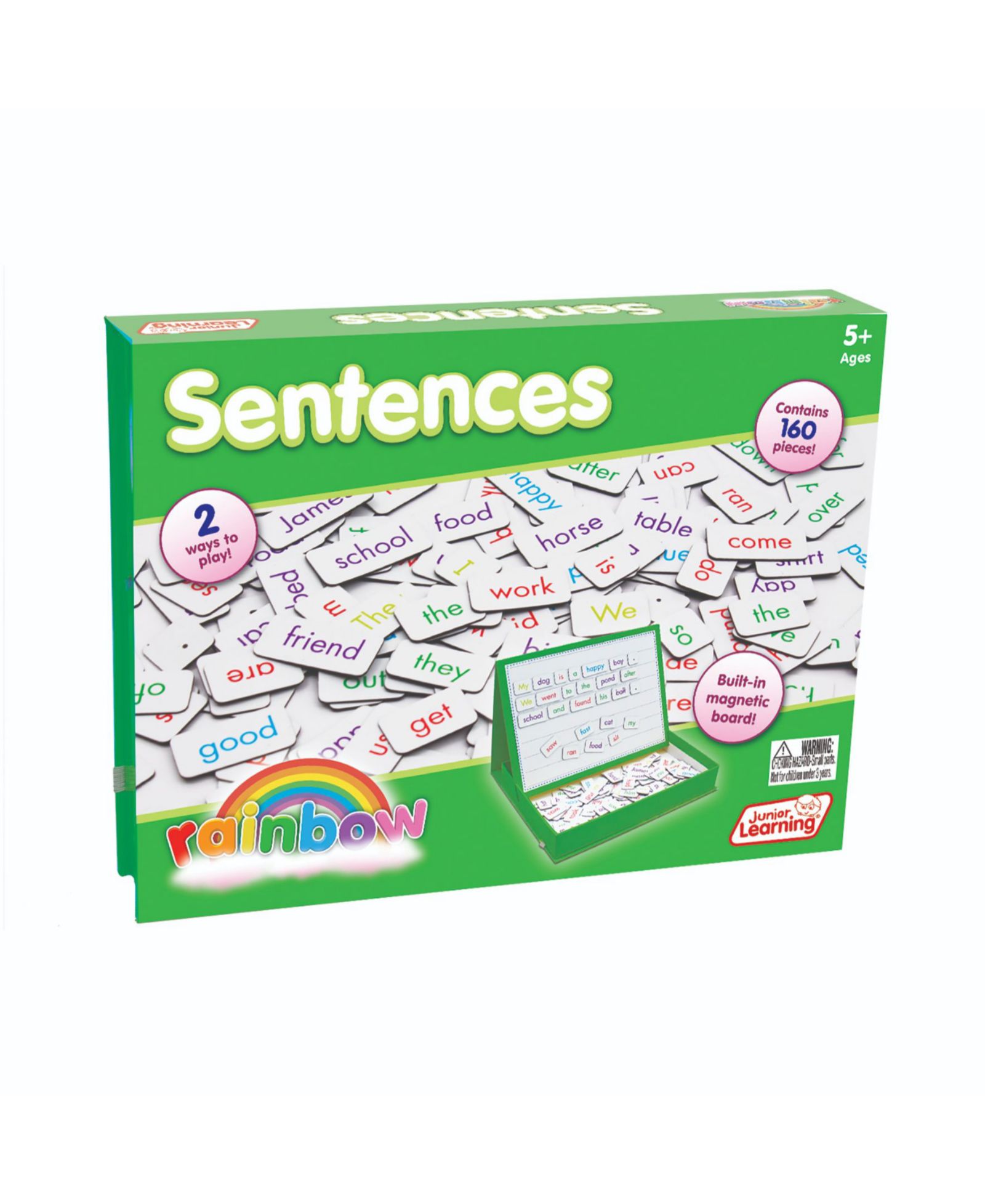 Junior Learning Набор магнитных развивающих игр Rainbow Sentences