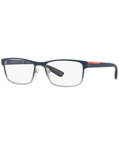 Prada Linea Rossa Man Rectangle Metal PS 50GV Lifestyle Eyeglasses