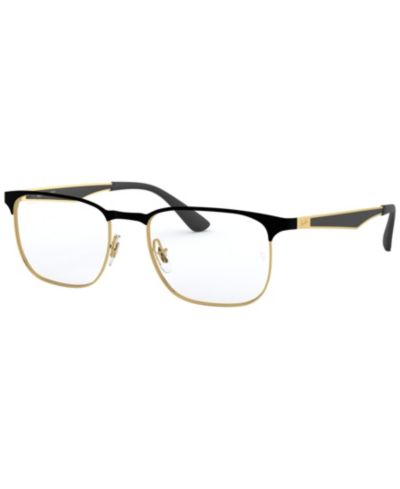 Ray-Ban Унисекс квадратные металлические очки RB6363 Optics