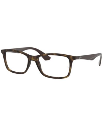Ray-Ban Unisex Square Plastic RB7047 Optics Eyeglasses