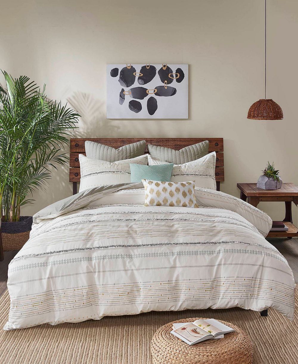 INK+IVY Nea Boho Stripe 3-Pc. Comforter Set, Full/Queen