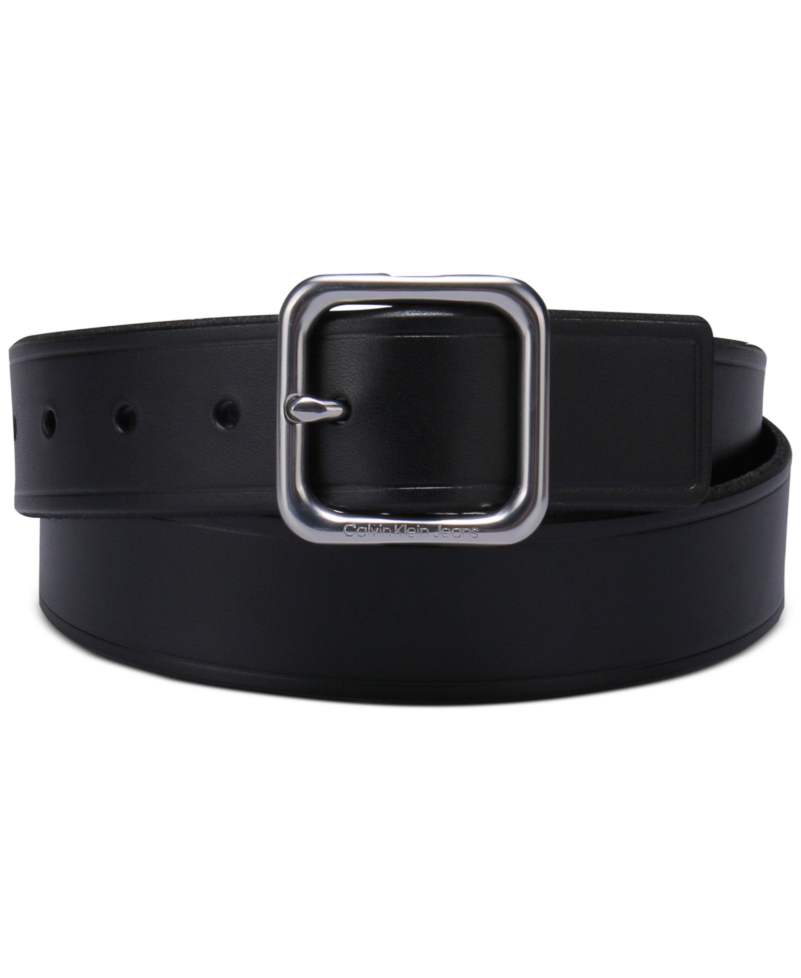 Calvin Klein Женские Square Center Bar Buckle Casual Leather Belt