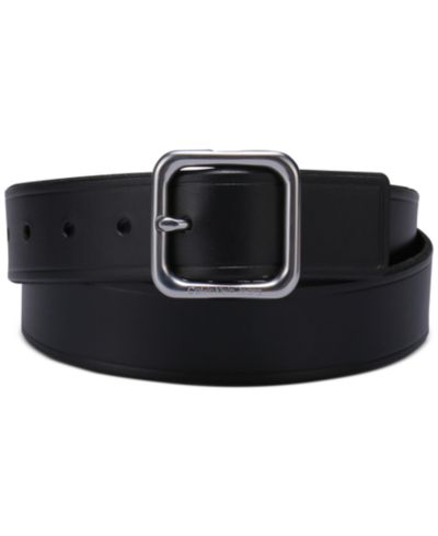 Calvin Klein Женские Square Center Bar Buckle Casual Leather Belt