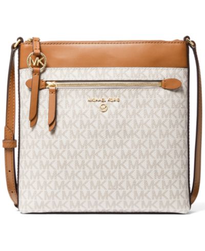 Маленькая сумка через плечо Michael Kors Logo Jet Set Charm North South Flat Crossbody
