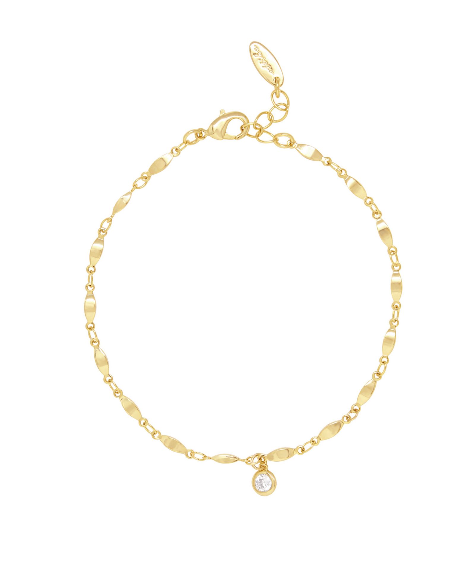 ETTIKA Simple Gold Plated Chain Anklet