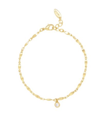 ETTIKA Браслет на ногу Simple Gold Plated Chain