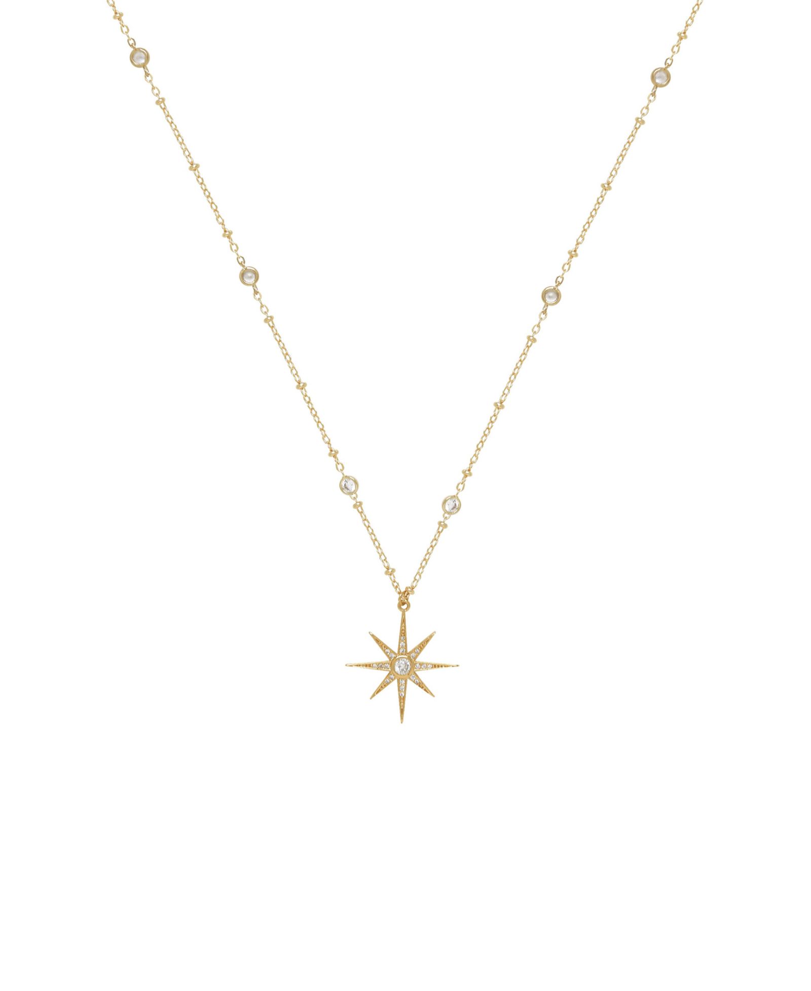 ETTIKA Crystal Chain Star Necklace