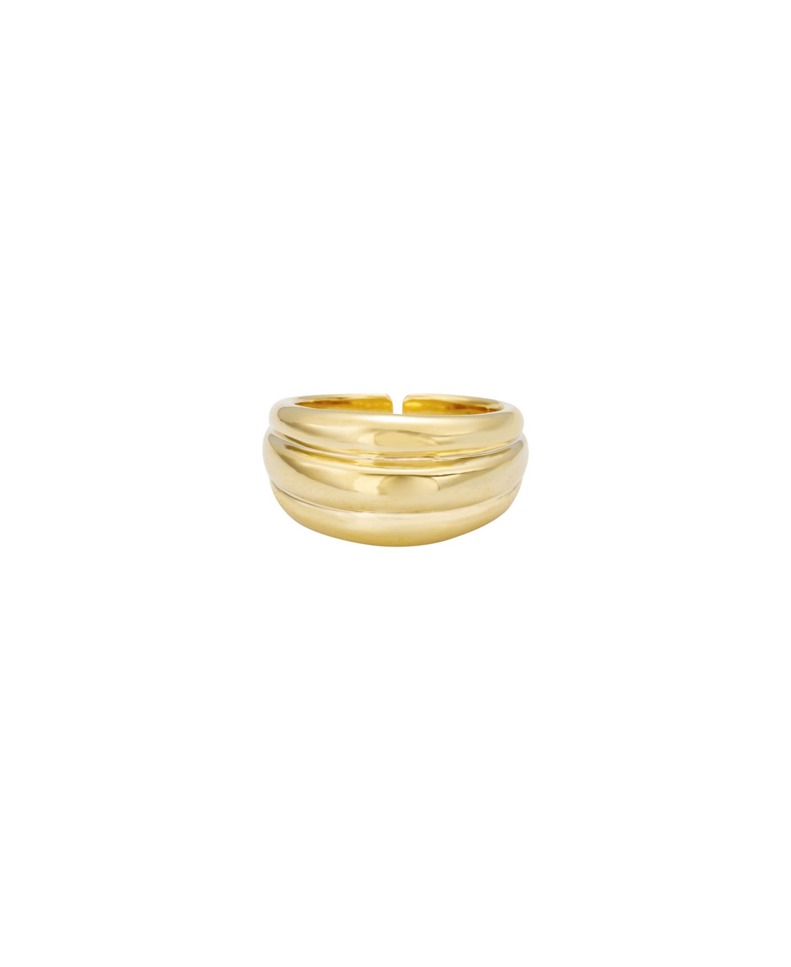 ETTIKA 18K Gold Plated Dome Ring