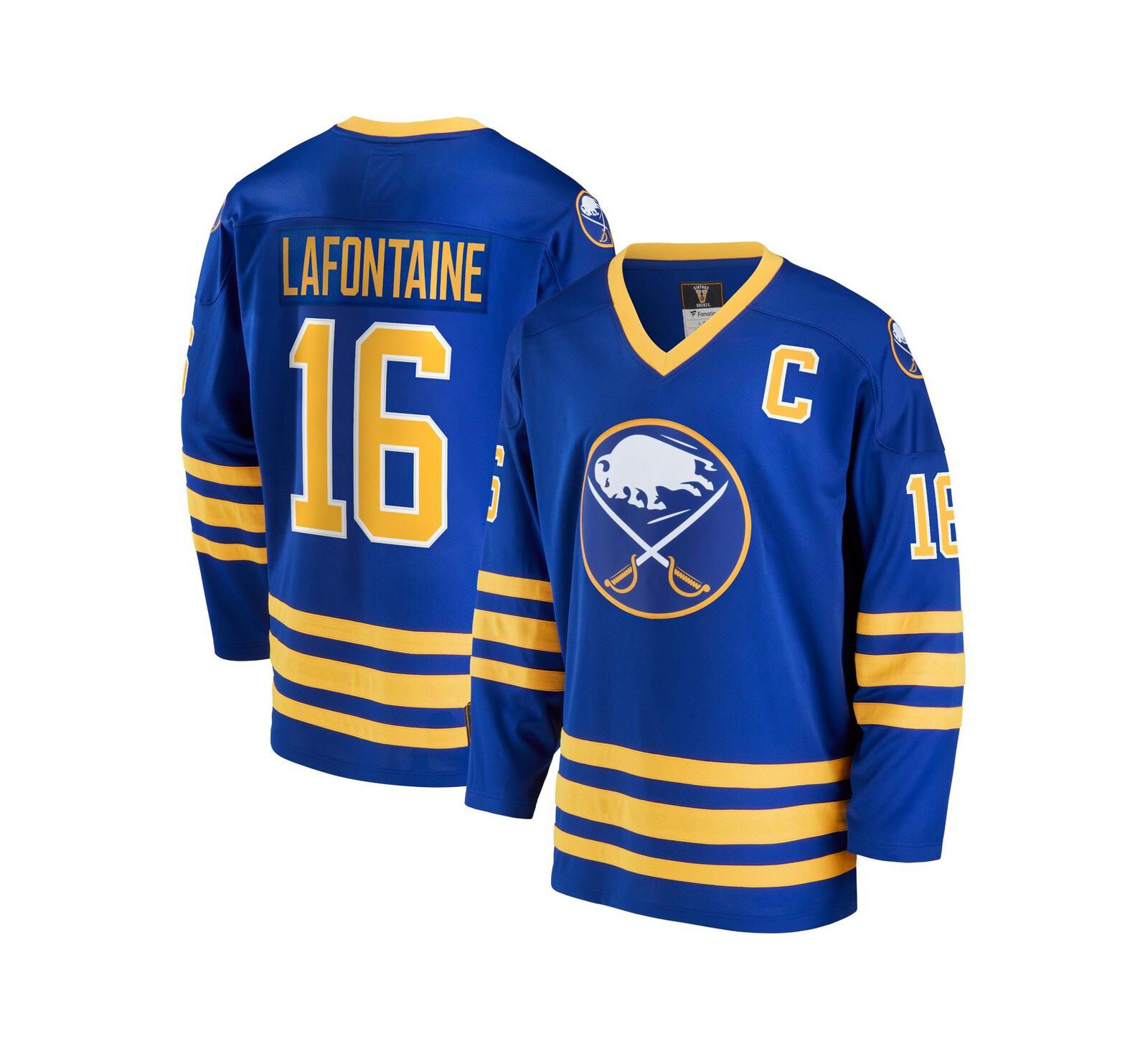 Мужская джерси Fanatics Pat LaFontaine Royal Buffalo Sabres Breakaway Retired Player