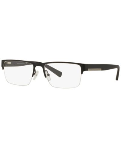 Armani Exchange Мужские прямоугольные металлические очки AX1018