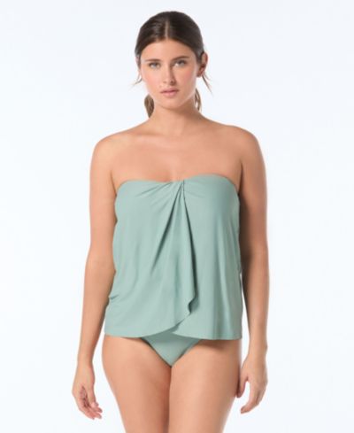 Женский топ-топкини Coco Reef Women's Contours Clarity Bra-Sized Bandeau Tankini Top