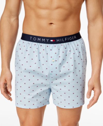 Мужские хлопковые боксеры Tommy Hilfiger с принтом логотипа Flag