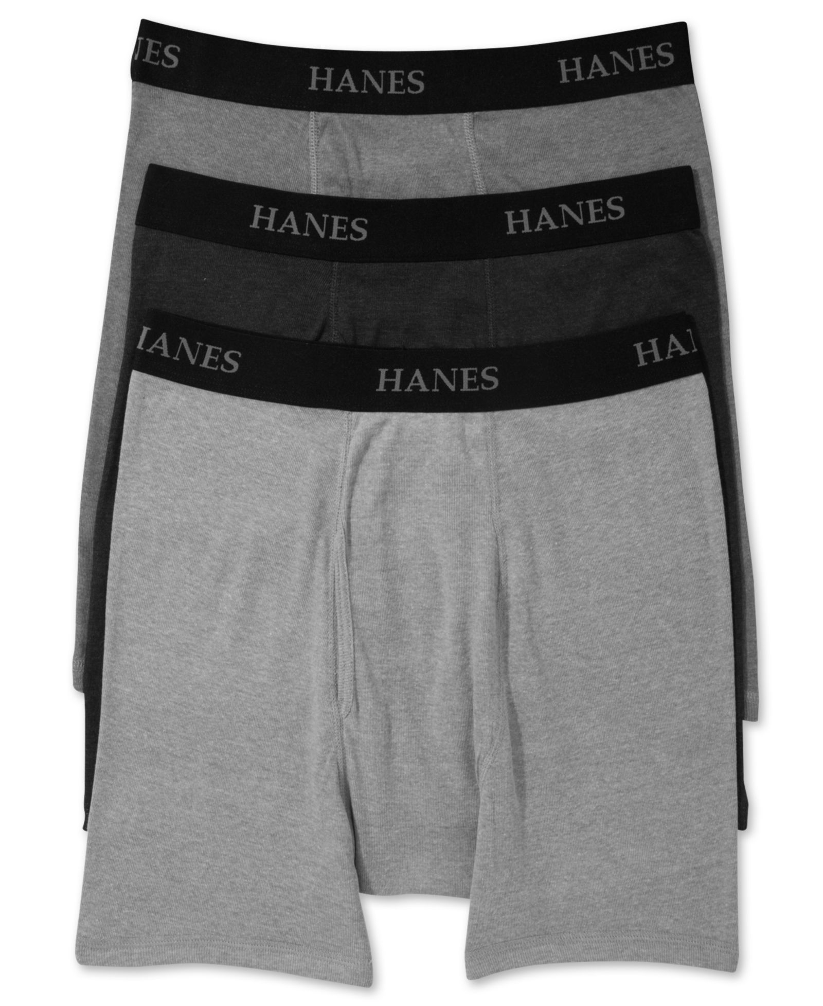 Мужские боксеры-брифы Hanes Men's Big & Tall, 3 шт