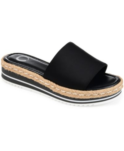 Journee Collection Women's Rosey Espadrille Platform Wedge Sandals