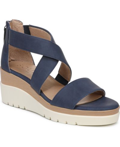 Dark Blue Faux Leather