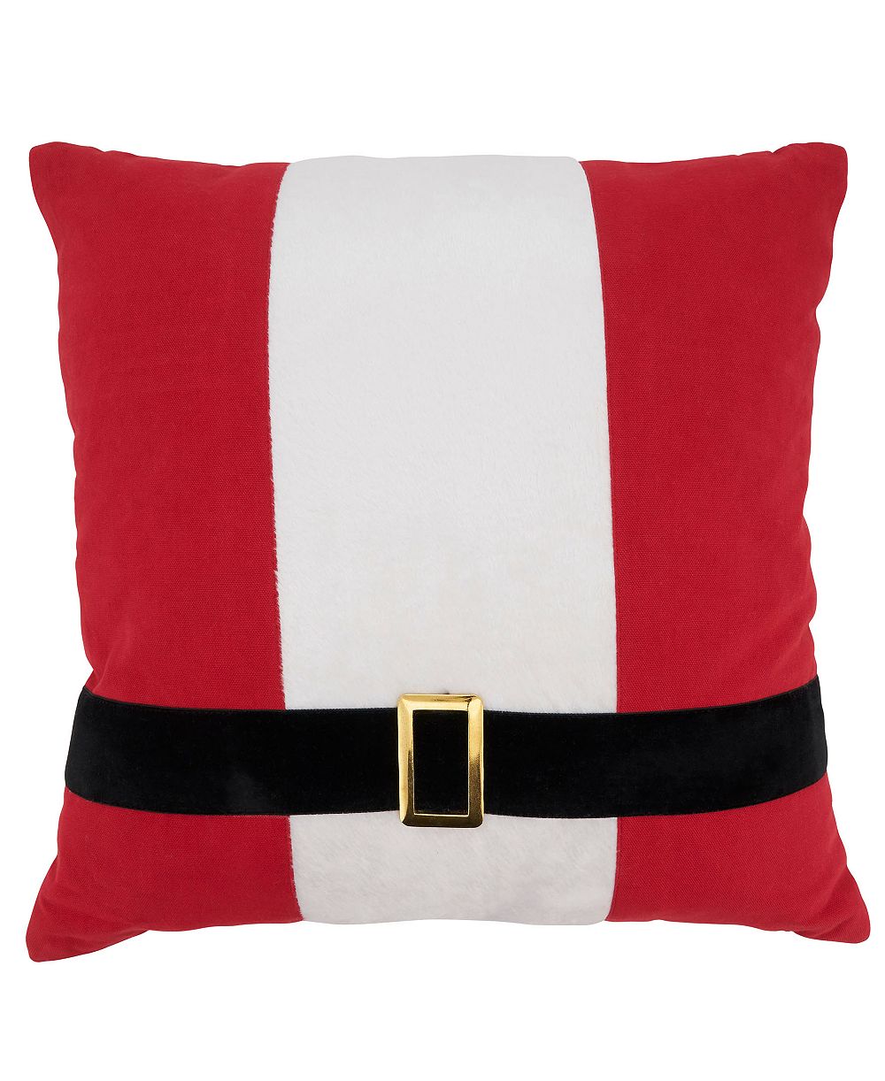 Saro Lifestyle Декоративная подушка Santa's Belt, 18" x 18"