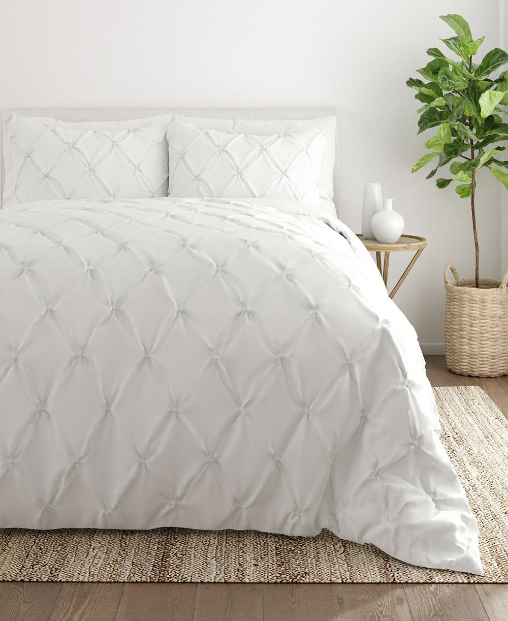 ienjoy Home ультрамягкий комплект из 3 чехлов на одеяло с защипами, King/California King