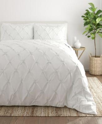 ienjoy Home Ultra Soft 3-Pc. Pinch Pleat Duvet Cover Set, Full/Queen