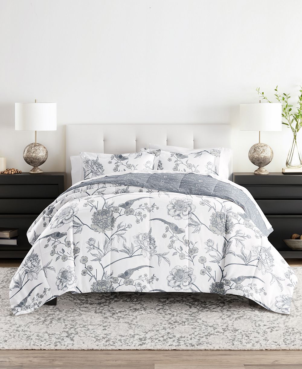 ienjoy Home Molly Botanicals Reversible 3-Pc. Comforter Set, King/California King