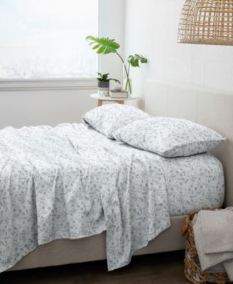 ienjoy Home Ultra Soft Violets Pattern 4-Pc. Sheet Set, Queen