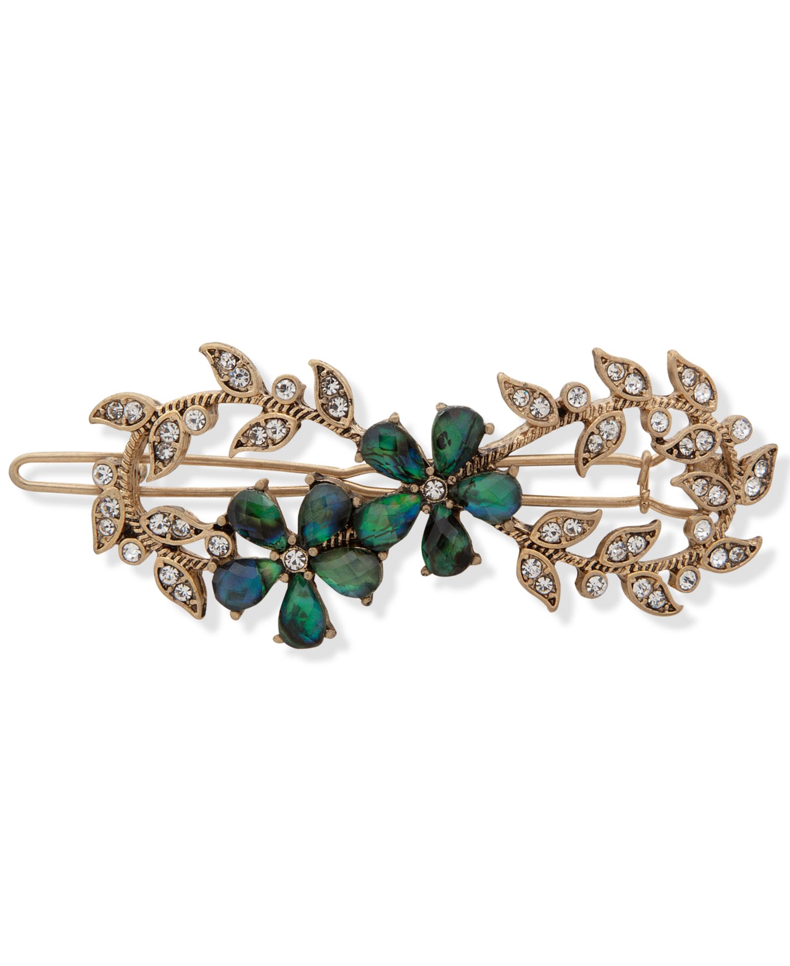 Заколка для волос Lonna & Lilly Gold-Tone Crystal & Stone Flower Sprig