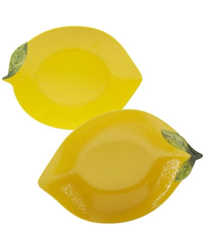 Certified 3-D Lemon Melamine Serving Set